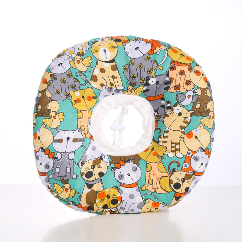 V888-ELOSUNG22049-202503141147-00 2 pcs Cat Pet Recovery Collar - Comfortable Anti-Lick Cone for Cats & Dogs Size XS - Image 1