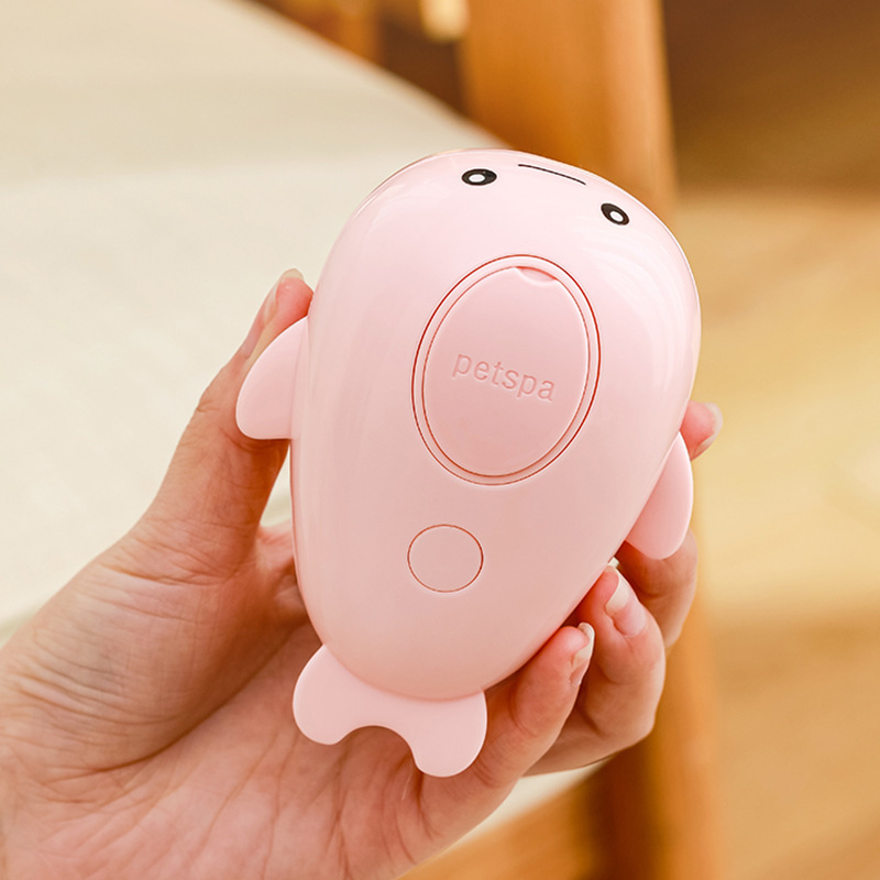 V888-ELOSUNG22073-202503141126-00 2 PCS Pink Dolphin Electric Pet Brush | One-Click Spray, Massage, & Hair Removal - Image 1