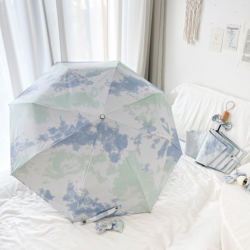 V888-ELOSUNG22276-202503211632-00 Oxygen Sense Gradient Automatic Folding Umbrella - Sun & Rain Protection for Women - Image 1
