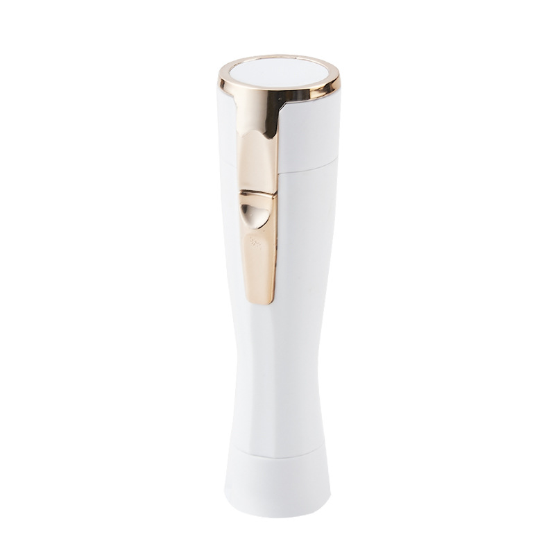V888-ELOSUNG22545-202503272106-00 White Electric Shaver for Women - Painless Hair Remover with USB Charging - Image 1