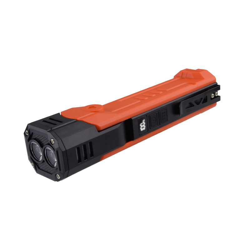 V888-ELOSUNG22586-202503282047-00 Orange Flashlight Car Repair Light - LED Work Light , Magnetic Base, Power Bank - Image 1