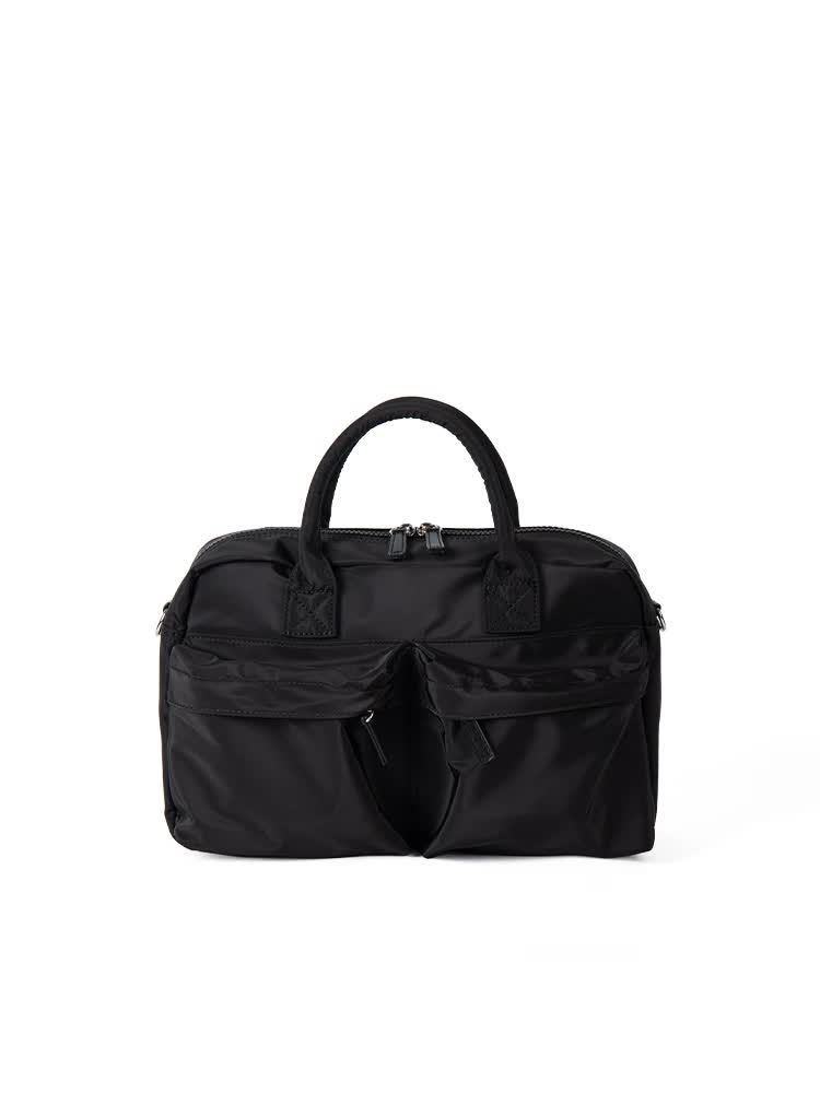 V888-ELOSUNG23244-202503251937-00 Black Casual Nylon Tote Bag - Lightweight Korean-Style Crossbody Bag, Large Capacity - Image 1