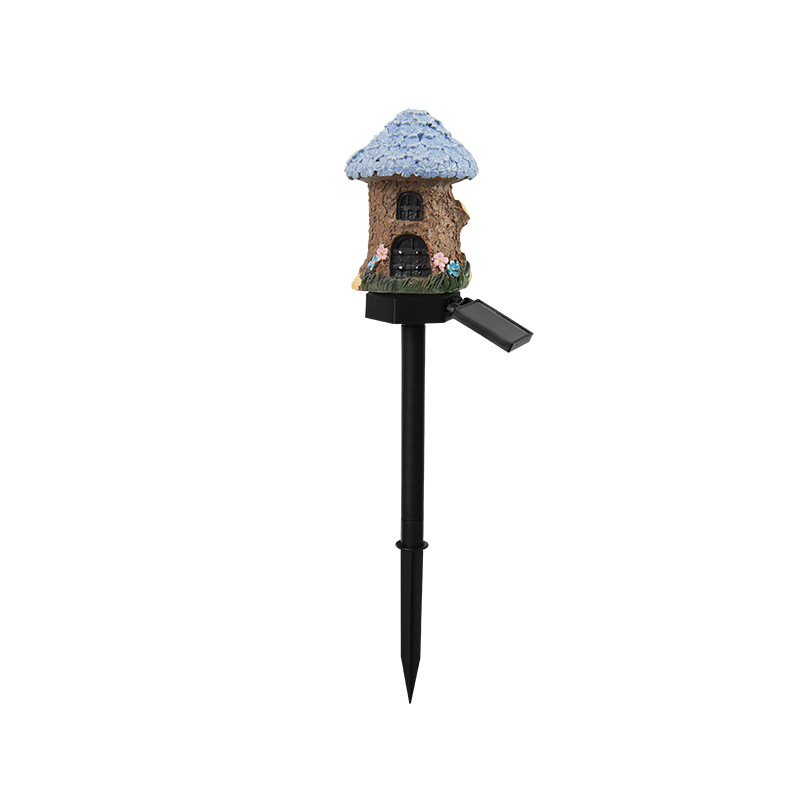 V888-ELOSUNG23373-202503271246-00 Style 4 Brown And Blue Solar Resin Garden Stake Light - Outdoor Landscape Light for Yard and Patio Decor - Image 1