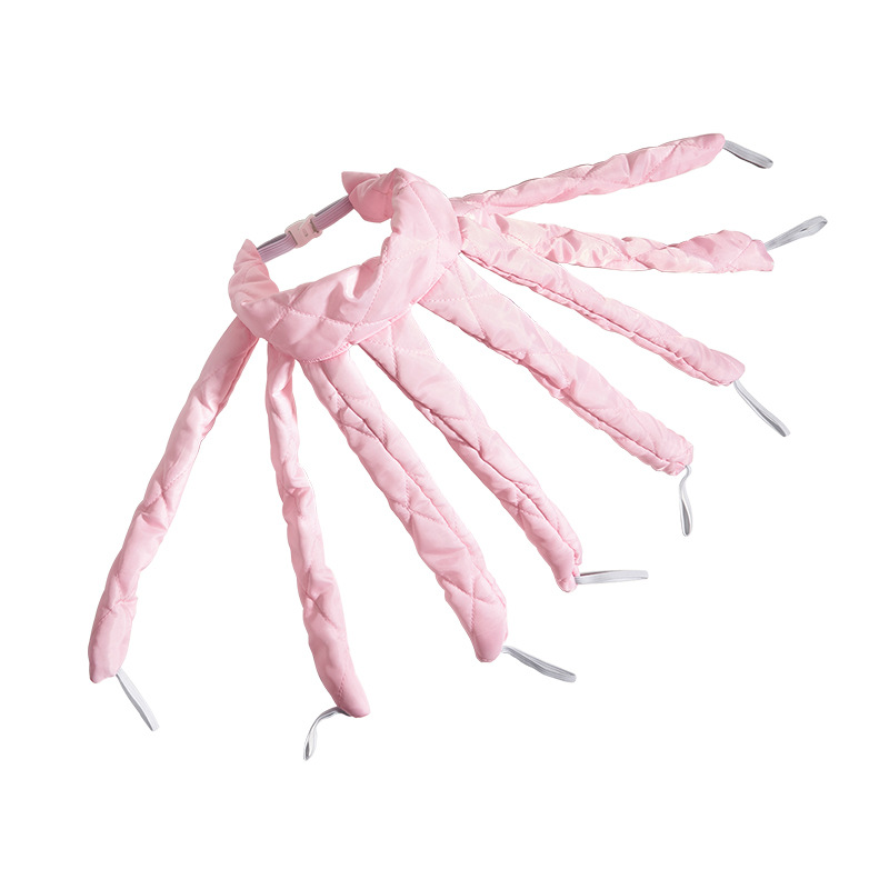 V888-ELOSUNG234425-202503282045-00 Pink Heatless Octopus Hair Curlers 2-Pack - 50cm Soft Fabric Curling Rods for Effortless, Damage-Free Curls - Image 1