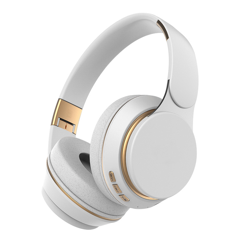V888-ELOSUNG234434-202503282052-00 White Wireless Bluetooth Headphones with Noise Reduction - Heavy Bass, Long Battery Life, TF Card Support - Image 1