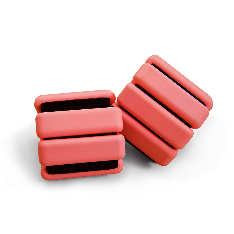 V888-ELOSUNG23733-202504141430-00 Red Adjustable Silicone Wrist & Ankle Weights - 2lb Pair (900g) | Comfortable Fitness Resistance Bands for Workout, Running, Training - Image 1