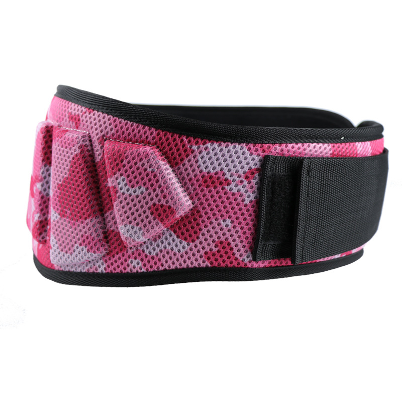 V888-ELOSUNG23884-202504141628-00 Size L Pink Camouflage Camo Weightlifting Belt - EVA Nylon Gym Belt for Squats, Deadlifts & Lumbar Support - Image 1