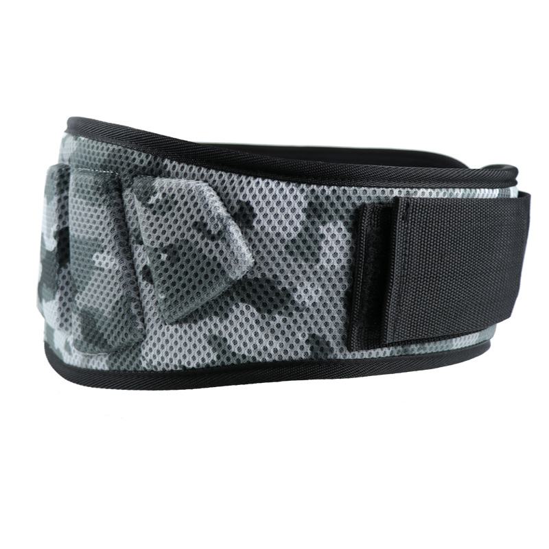 V888-ELOSUNG23889-202504141632-00 Size S Grey Camouflage Camo Weightlifting Belt - EVA Nylon Gym Belt for Squats, Deadlifts & Lumbar Support - Image 1