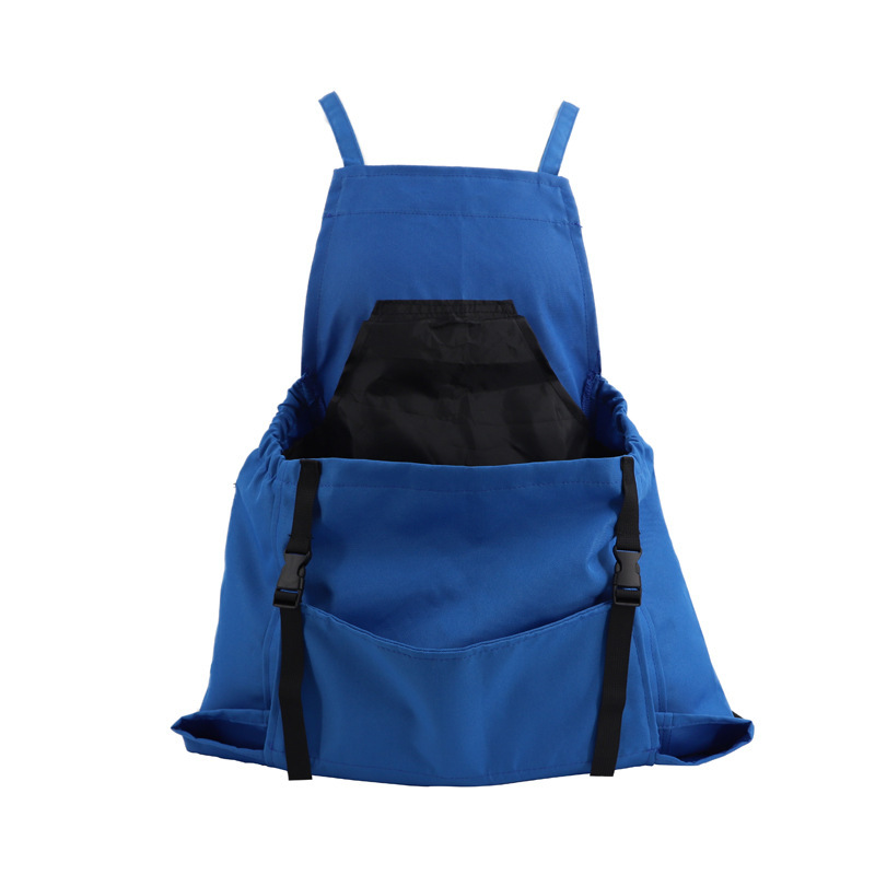 V888-ELOSUNG23910-202504141715-00 Blue Garden Harvesting Apron - Waterproof Oxford Cloth with Quick Release Pouch - Image 1