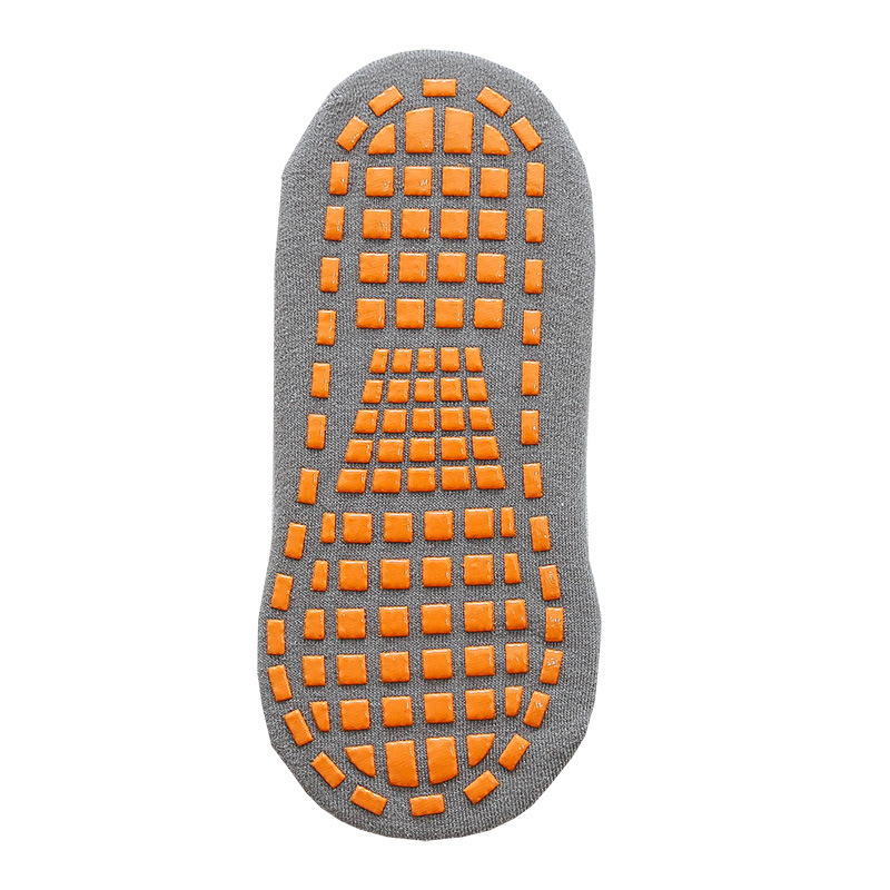 V888-ELOSUNG24143-202503251914-00 Ten Pairs Of Grey Kids Non-Slip Trampoline Socks for Playground Early Education and Yoga Unisex Anti-Skid Floor Socks for 1-5 Years - Image 1