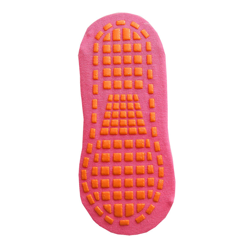 V888-ELOSUNG24145-202503251919-00 Ten Pairs Of Rose Red Kids Non-Slip Trampoline Socks for Playground Early Education and Yoga Unisex Anti-Skid Floor Socks for 1-5 Years - Image 1