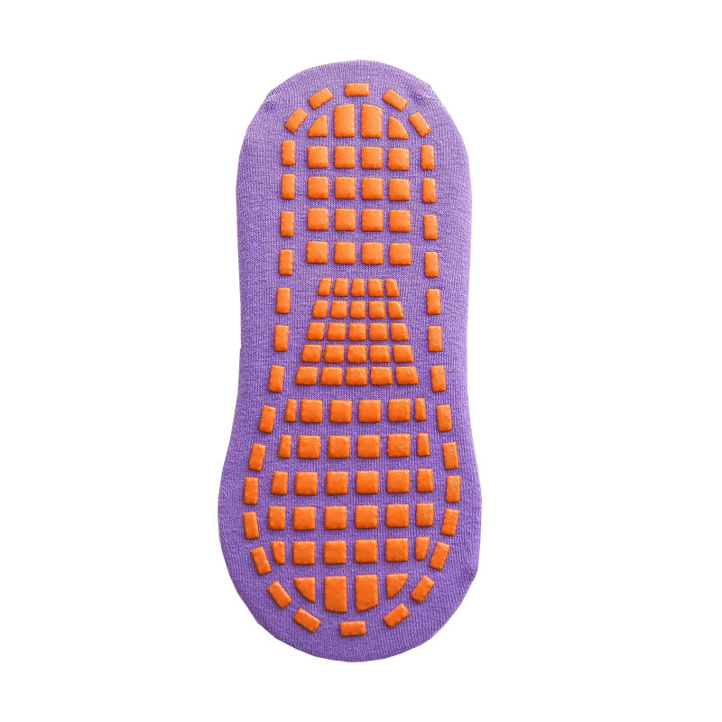 V888-ELOSUNG24147-202503251924-00 Ten Pairs Of Purple Kids Non-Slip Trampoline Socks for Playground Early Education and Yoga Unisex Anti-Skid Floor Socks for 1-5 Years - Image 1