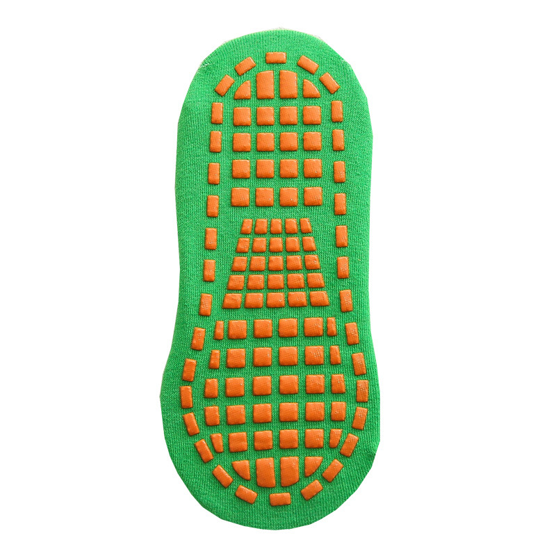 V888-ELOSUNG24152-202503251932-00 Ten Pairs Of Green Kids Non-Slip Trampoline Socks for Playground Early Education and Yoga Unisex Anti-Skid Floor Socks for 1-5 Years - Image 1