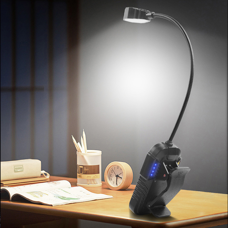 V888-ELOSUNG24331-202503282135-00 LED Sensor Clip-On Book Light - USB Rechargeable Multifunctional Work Light for Night Fishing and Reading - Image 1