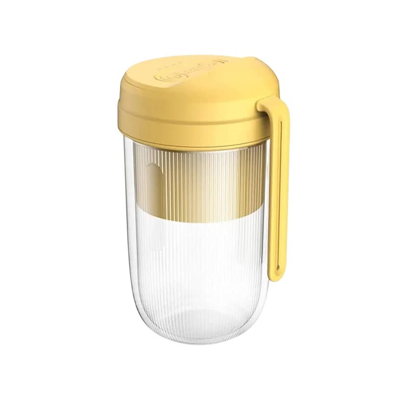 V888-ELOSUNG24399-202504011227-00 Yelllow Portable Electric Juice Cup - Wireless Mini USB Rechargeable Juicer for Home and Travel - Image 1
