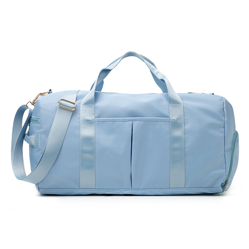 V888-ELOSUNG24436-202504011221-00 Blue Dry Wet Separation Gym Bag - Women's Large Capacity - Training & Travel - Image 1