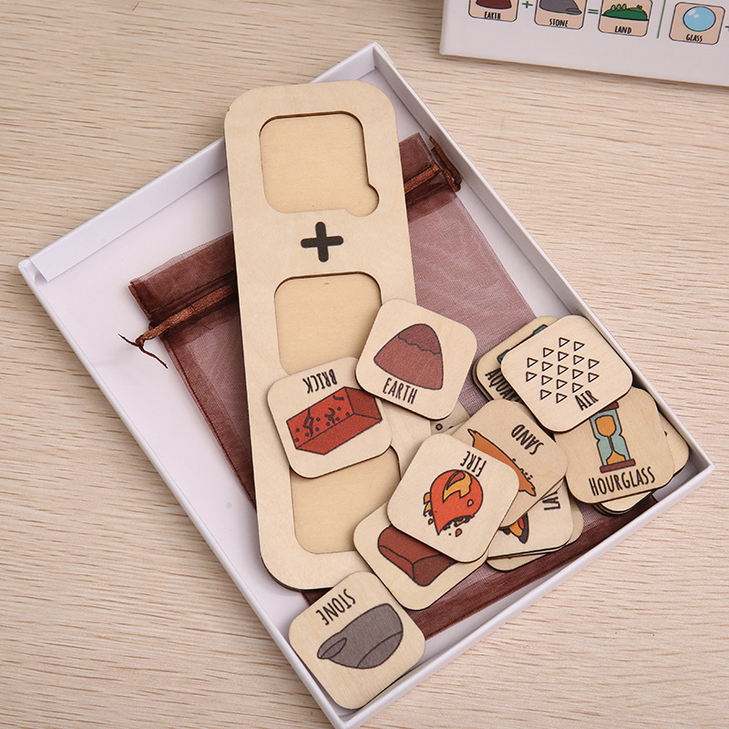 V888-ELOSUNG24813-202504171707-00 Multicolor Wooden Mineral & Gemstone Educational Puzzle - Colorful Geology Toy for Kids - Image 1