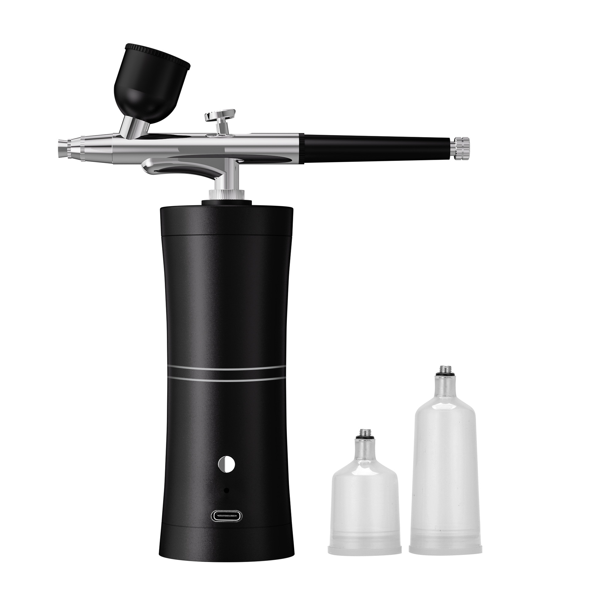V888-ELOSUNG24832-202504211136-00 Black Portable Oxygen Infusion Airbrush - Facial Mist Sprayer for Hydration & Skincare - Image 1