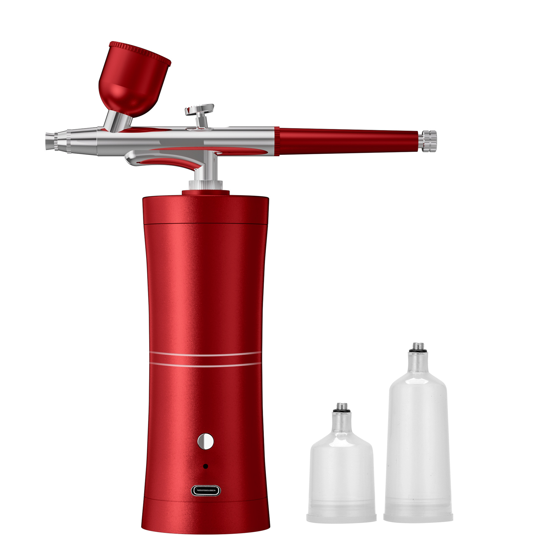 V888-ELOSUNG24835-202504211138-00 Red Portable Oxygen Infusion Airbrush - Facial Mist Sprayer for Hydration & Skincare - Image 1