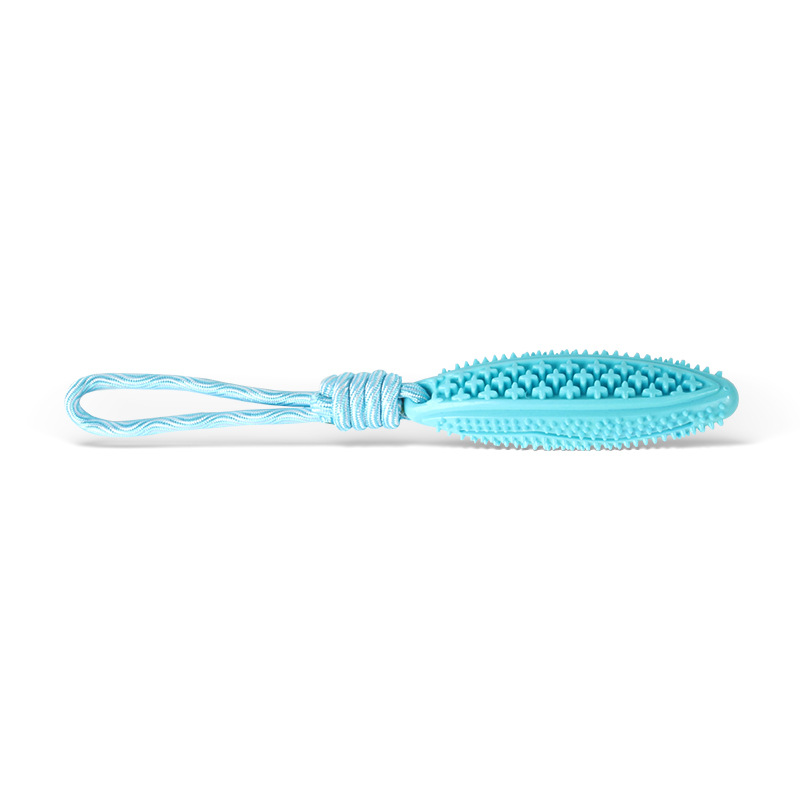 V888-ELOSUNG24838-202504211147-00 Blue Star Long Olive Durable Cotton Rope Dog Toy Set (2-Pack) - Chew, Tug & Treat Dispensing Ball for Dental Health - Image 1