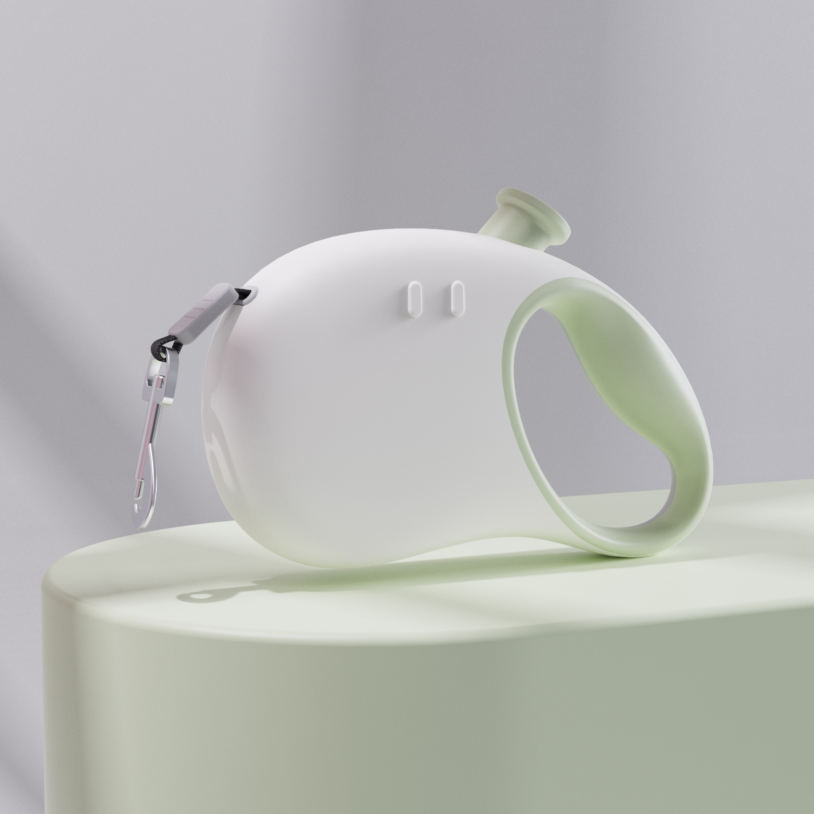 Retractable Dog Leash - Reflective Pet Lead with 3m Extension, One-Button Control(Green)