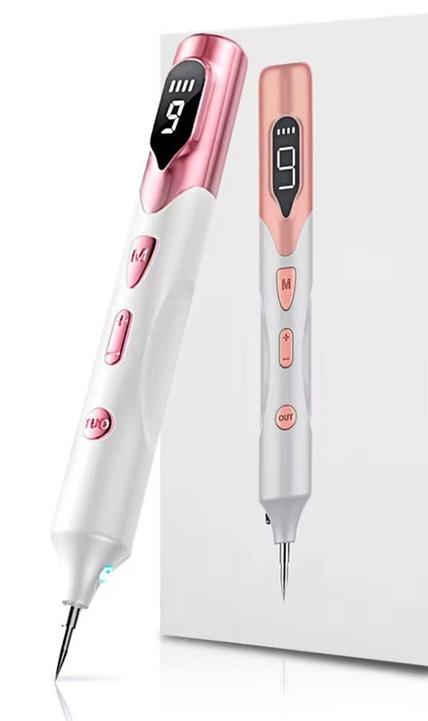 V888-ELOSUNG25673-202505071510-00 Professional 9-Level Skin Tag & Spot Remover Pen - USB Rechargeable Beauty Device(Pink) - Image 1