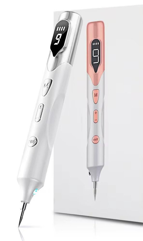 V888-ELOSUNG25676-202505071511-00 Professional 9-Level Skin Tag & Spot Remover Pen - USB Rechargeable Beauty Device(Silver) - Image 1