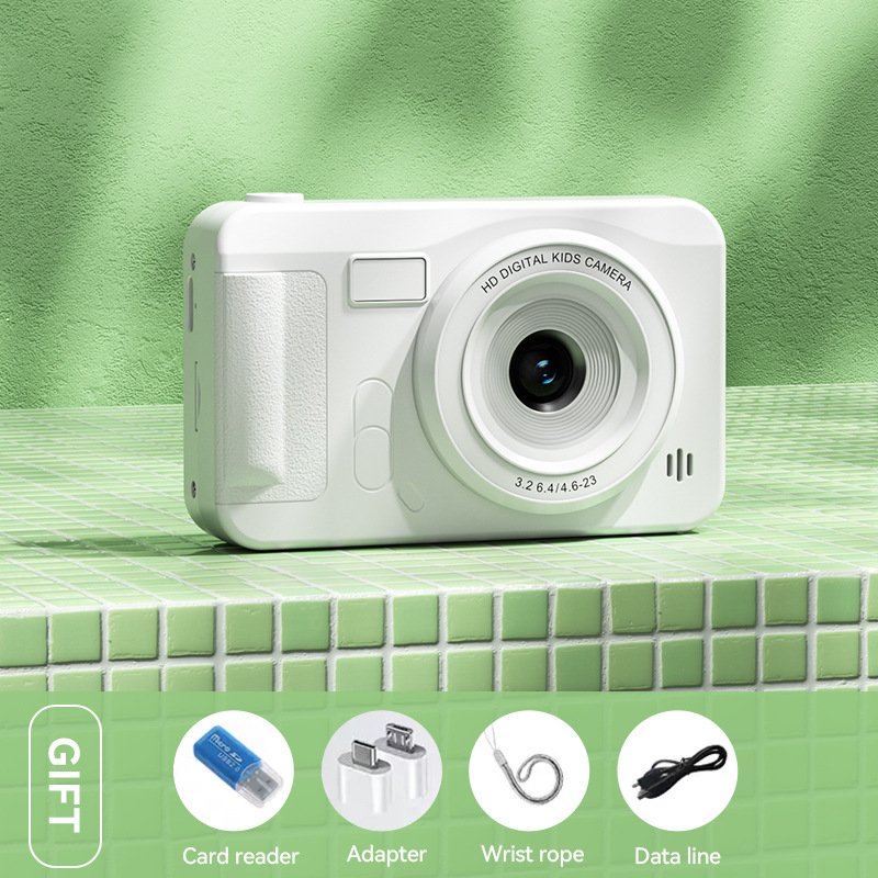 V888-ELOSUNG25915-202505151820-00 Student HD Digital Camera - 44MP, 8x Zoom, Autofocus, Dual Lens, Type-C Charging (white) - Image 1
