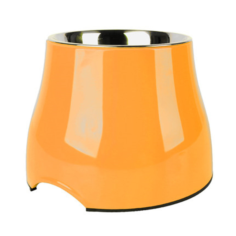 V888-ELOSUNG25948-202505191205-00 Elevated Pet Feeding Bowl with Stainless Steel Inner - Promotes Healthy Digestion & Reduces Neck Strain(Orange) - Image 1