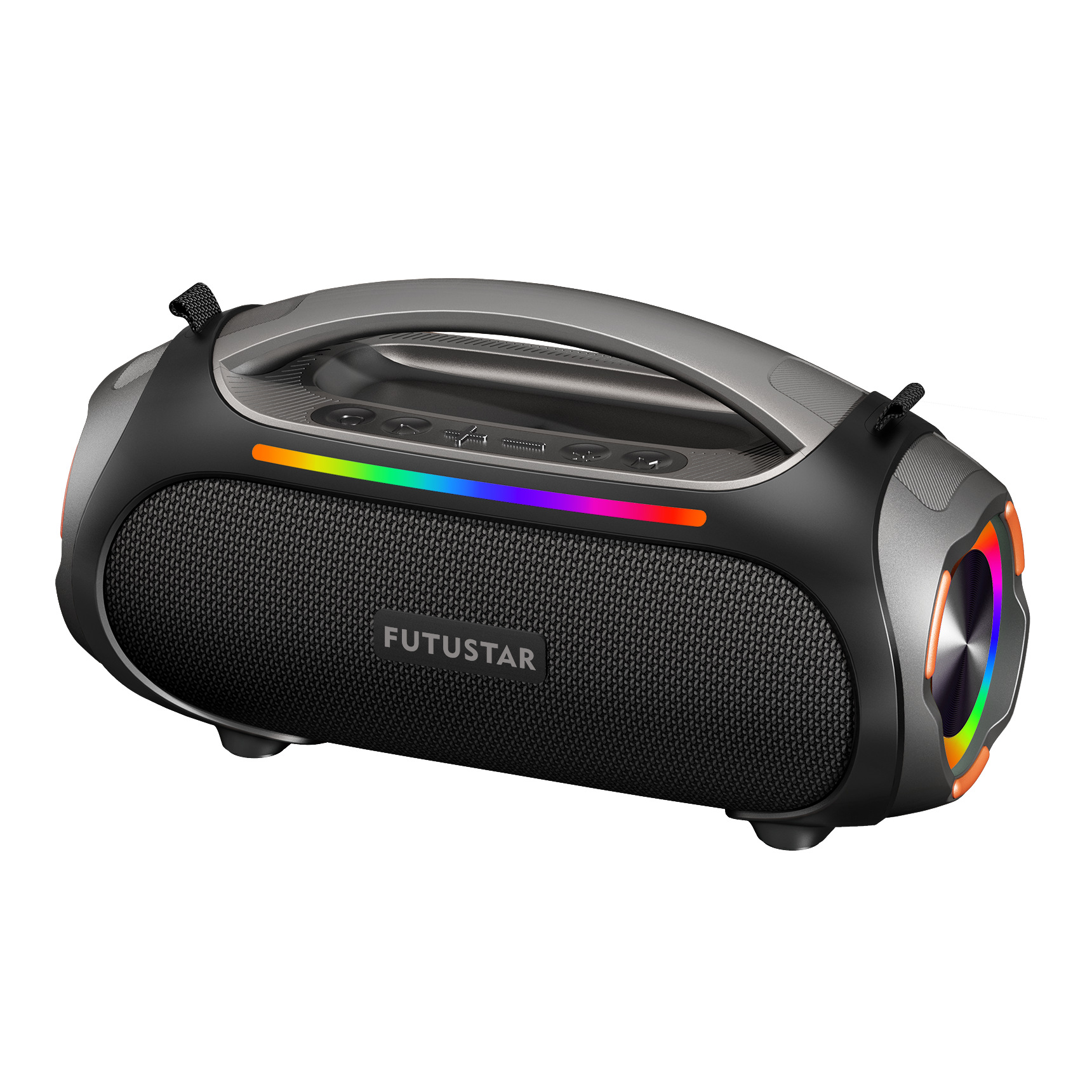 V888-ELOSUNG25963-202505191227-00 Portable Bluetooth 5.3 Speaker - 60W Powerful Sound, RGB Lights, Multiple Inputs(black) - Image 1