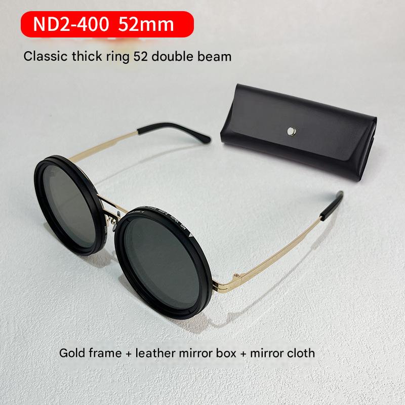 V888-ELOSUNG25983-202505191345-00 Adjustable ND9 Filter Sunglasses,Steampunk Retro Design with Polarized HD Anti-Glare Lenses(gold) - Image 1