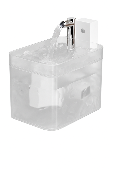 V888-ELOSUNG26009-202507161438-00 Matte White Wireless Sensor Pet Water Fountain - 1.5L Automatic Filtered Dispenser - Image 1