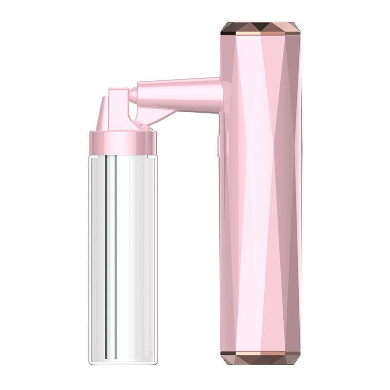 V888-ELOSUNG26386-202504281237-00 Pink Rechargeable Facial Oxygen Sprayer - Home Use Nano Mist Beauty Tool - Image 1