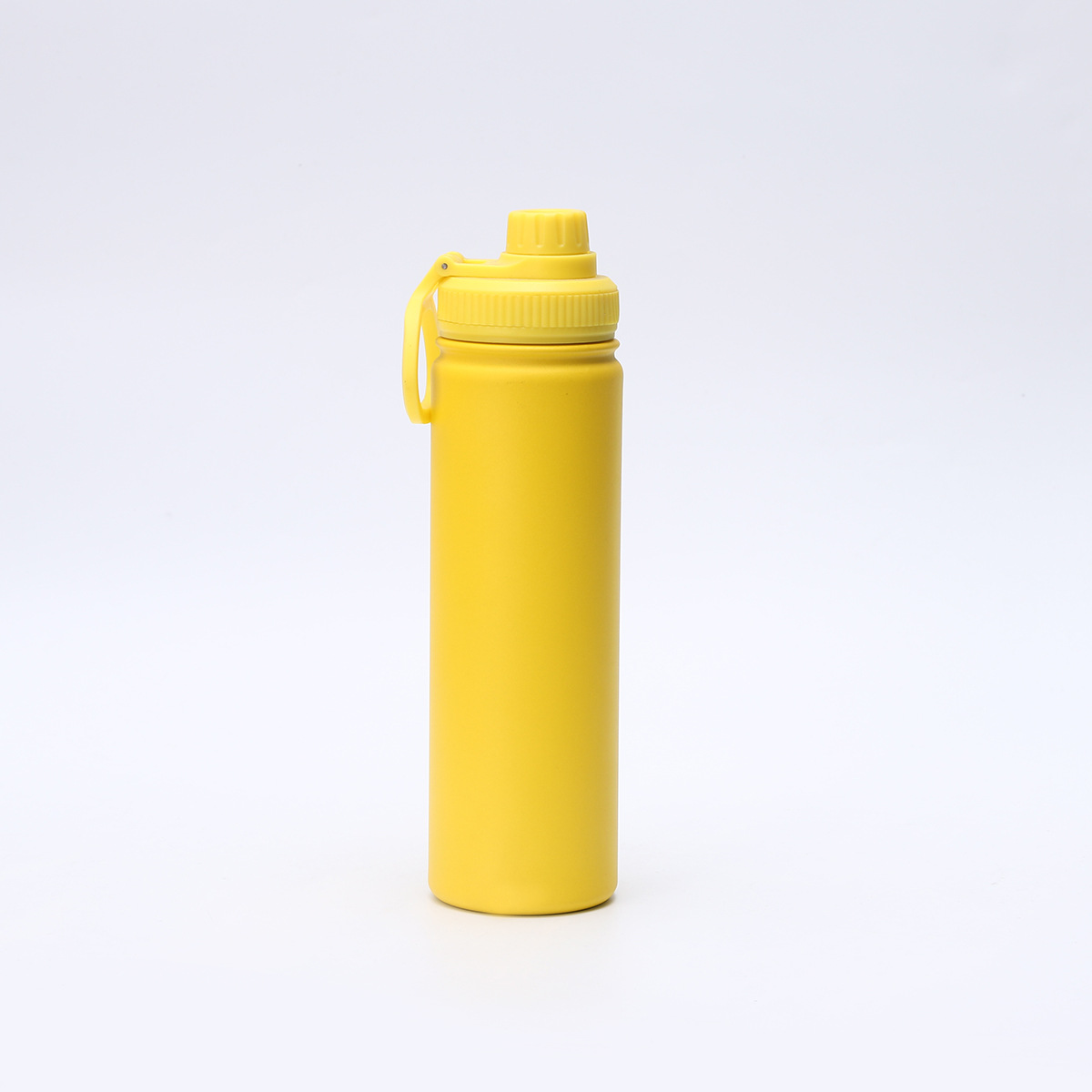 V888-ELOSUNG26461-202504281406-00 Yellow Portable Travel Thermos Bottle - Leakproof Stainless Steel Flask with Carry Handle (22oz - 660ml) - Image 1