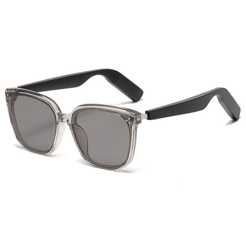 V888-ELOSUNG26505-202504291525-00 Grey Fashion Bluetooth Music Sunglasses - UV Protection Eyewear with Speakers - Image 1