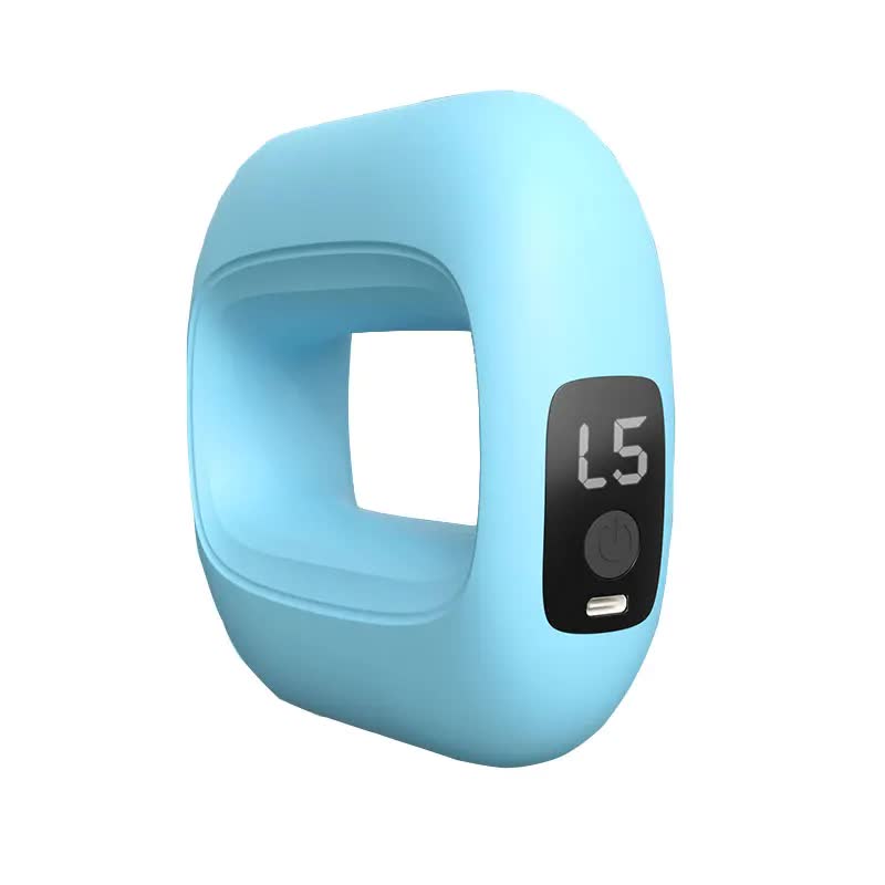 V888-ELOSUNG26549-202505081805-00 Portable Electric Muscle Relaxation Ring Massager - with Digital Display Blue - Image 1