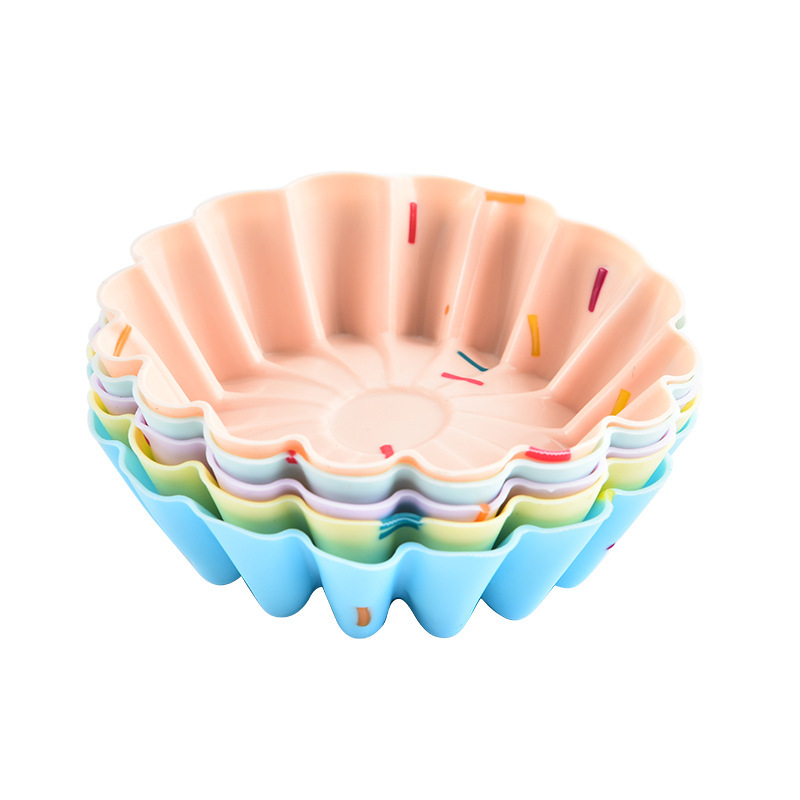 V888-ELOSUNG26729-202505131837-00 Style 4 Silicone Mini Cake Molds (30 Pack) - For Cupcakes, Desserts (7.5x7.5x2.5cm) - Image 1