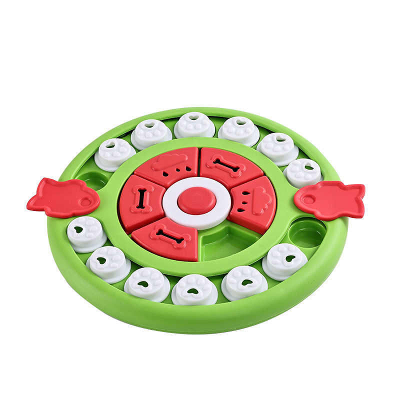 V888-ELOSUNG27298-202504291545-00 Green Interactive Pet Puzzle Feeder Toy - Slow Eating & Mental Stimulation Game for Dogs & Cats - Image 1