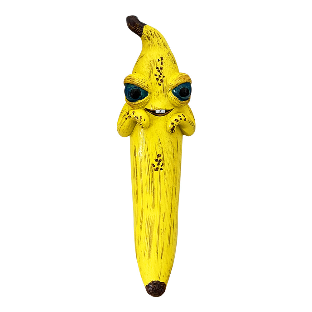 V888-ELOSUNG27386-202505081727-00 3 Pcs Style 3 Yellow Whimsical Magic Banana Monster Figurine - Quirky Resin Art Decor for Home & Party - Image 1