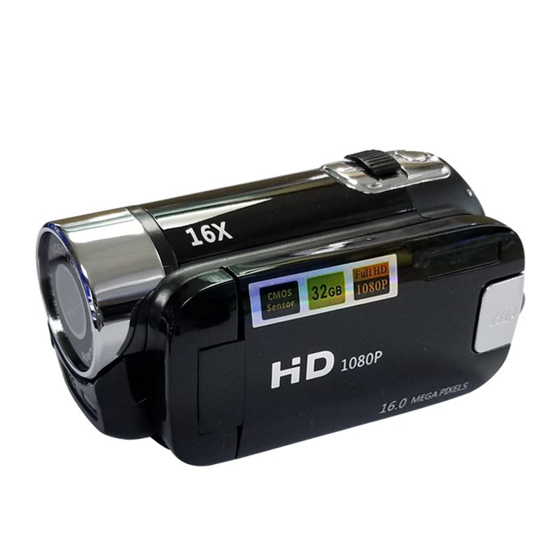 V888-ELOSUNG27402-202505081736-00 Black Capture Life's Moments: HD 1080P Digital Camcorder - 16MP Photos, 16X Digital Zoom, 2.7" LCD Screen - Image 1