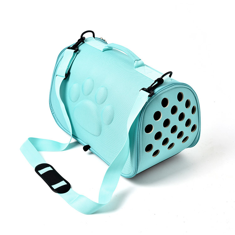 V888-ELOSUNG27539-202505131645-00 Blue Stylish EVA Pet Carrier Bag - Lightweight Portable & Breathable Travel Crate for Small Dogs & Cats - Image 1