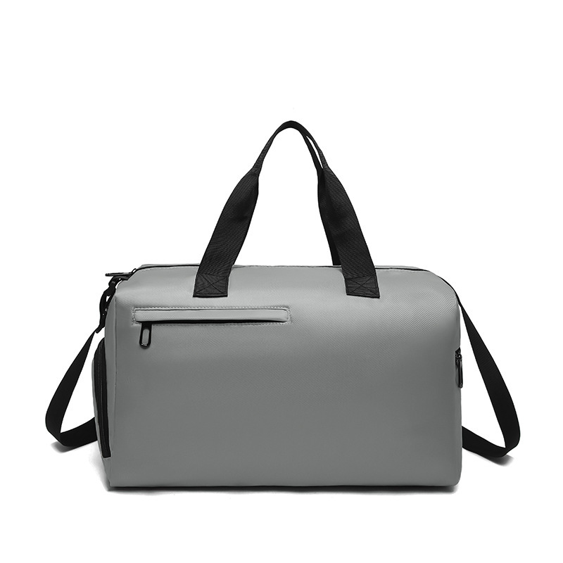 V888-ELOSUNG28169-202504281547-00 Grey Men's Large Capacity Sports Duffel Bag with Wet/Dry Separation Pocket - Travel & Gym Tote - Image 1
