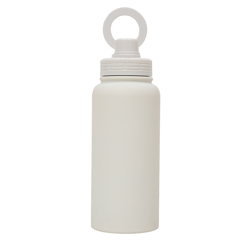 V888-ELOSUNG28184-202504281620-00 White Premium 35oz Stainless Steel Insulated Sports Bottle with Magnetic Phone Holder Lid - Image 1