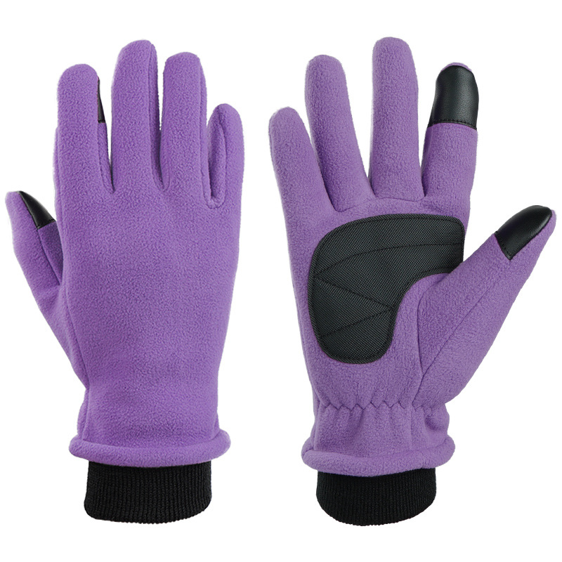 V888-ELOSUNG28233-202504301617-00 M Purple Warm Windproof Touchscreen Gloves - Anti-Slip Grip for Winter Cycling & Outdoor Sports - Image 1