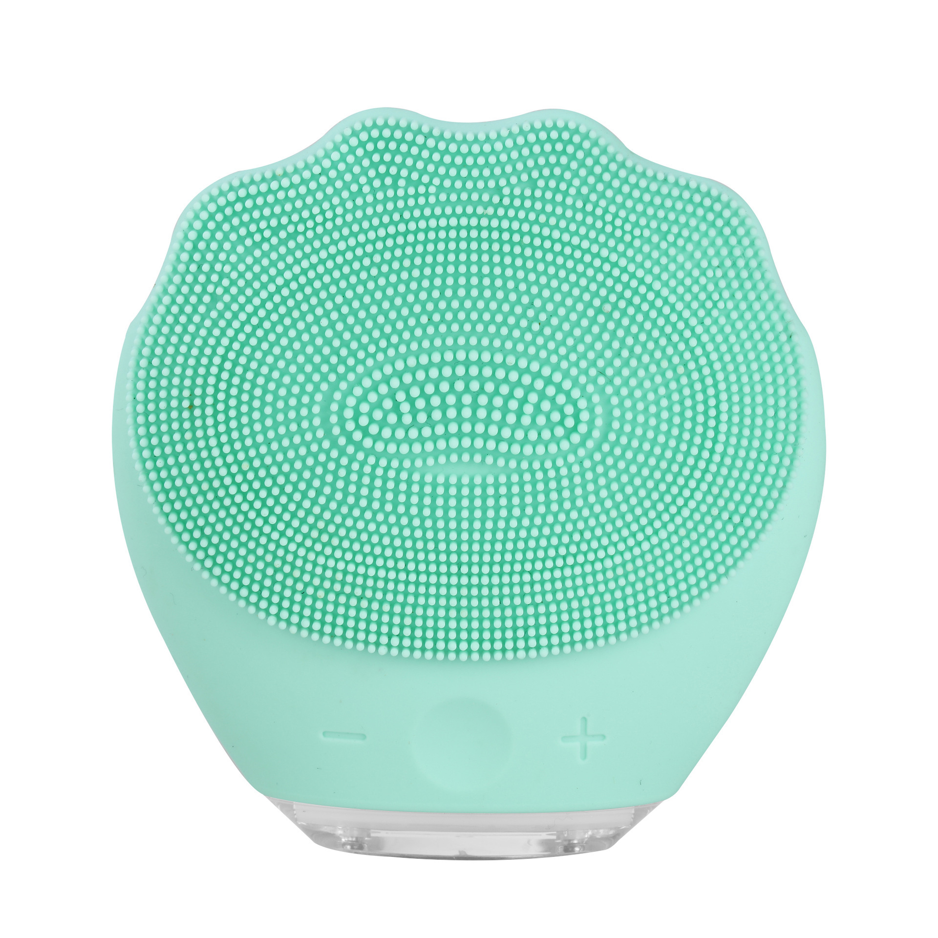 V888-ELOSUNG28310-202505071508-00 Green Electric Silicone Facial Cleanser - All-Around Vibration Massage Face Cleaning Device - Image 1