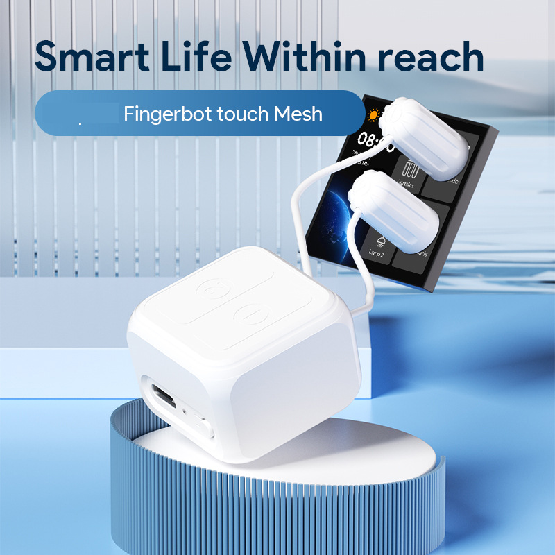 V888-ELOSUNG28363-202505081813-00 Touchscreen Finger Robot - Dual-Control Bluetooth Smart Screen Clicker with Timer - Image 1
