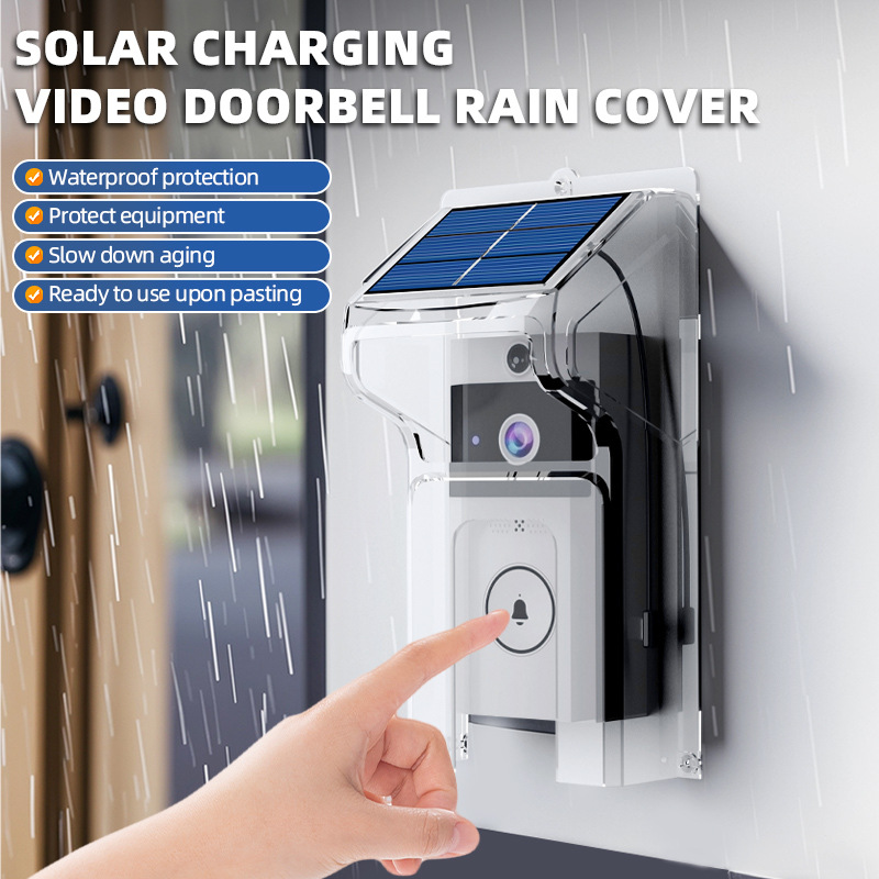 V888-ELOSUNG28551-202505151625-00 Transparent Rain Cover + Doorbell Combination HD Wireless Video Doorbell with Long-Lasting Battery - Image 1