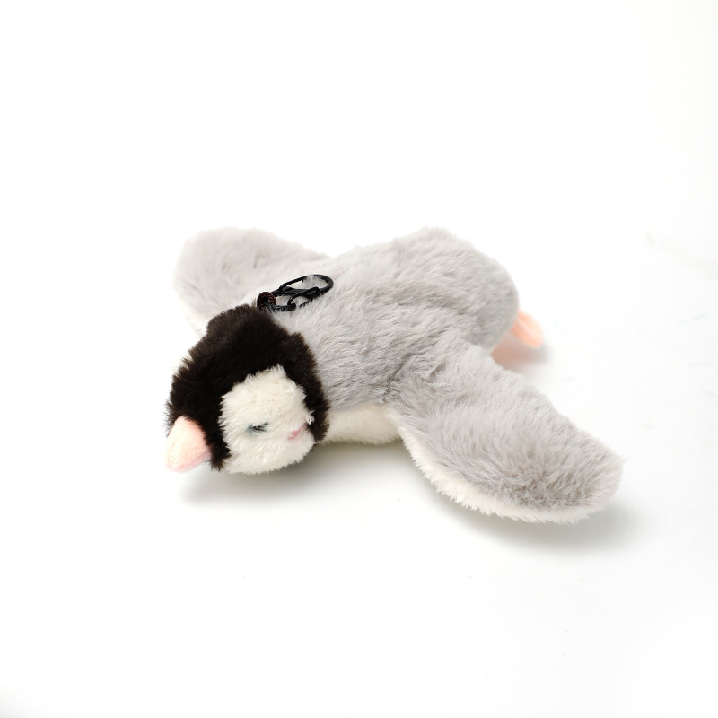 V888-ELOSUNG28666-202505191220-00 Penguins Electric Flapping Plush Cat Toy with Sound - Realistic Self-Play Pet Toy - Image 1