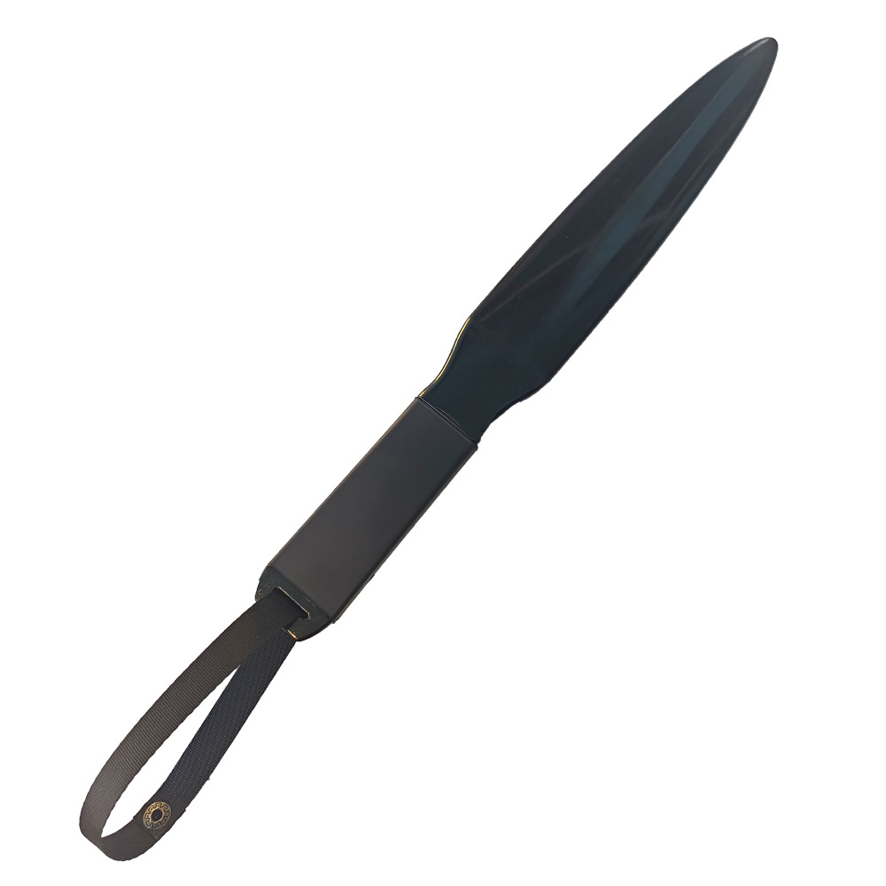 V888-ELOSUNG28776-202505231117-00 Black Handle + Black Lanyard Heavy-Duty Dog Training Pry Stick for Large Breeds, 35 cm - Image 1