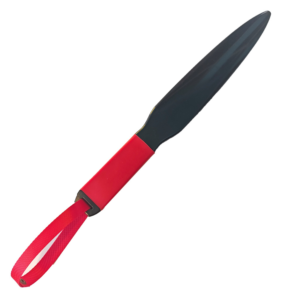 V888-ELOSUNG28803-202505231235-00 Red Handle + Red Lanyard Heavy-Duty Dog Training Pry Stick for Large Breeds, 35 cm - Image 1
